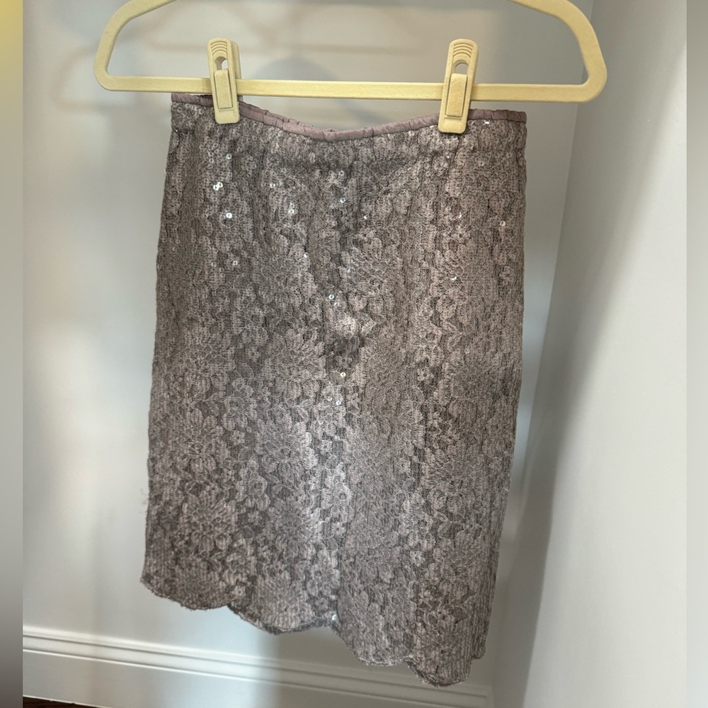 Grey sparkle pencil skirt